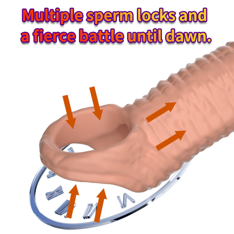 Cock Ring manicotto del pene ingrandimento del pene granulo clitoride stimolare ritardare l'eiaculazione anello del pene giocattolo erotico del sesso per gli uomini Sex Shop