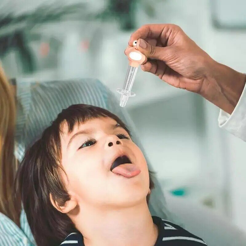 Ciuccio per siringa per medicinali per bambini per l'alimentazione orale Dispenser per acqua per medicinali per neonati siringa per medicinali per neonati elementi essenziali per bambini