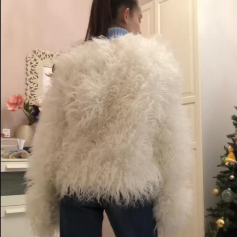 Женское короткое пальто из искусственного меха, пушистое пальто высокого качества на осень и зиму, 2023