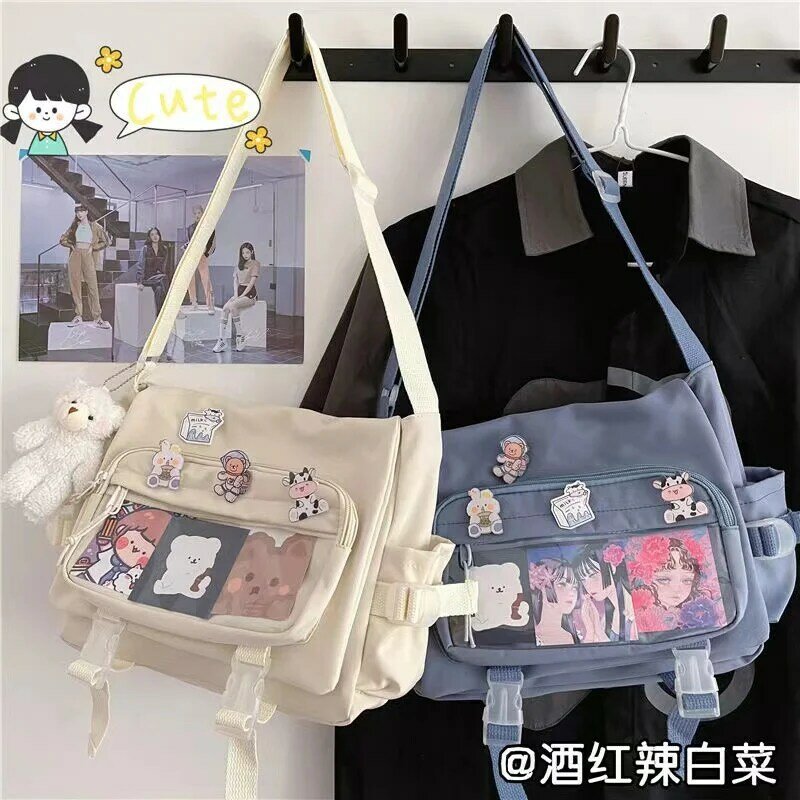Japanische kawaii Umhängetaschen für Frauen transparente Tasche itabag Student Umhängetasche Handtaschen Bücher tasche jk ita Tasche Mädchen bolsa