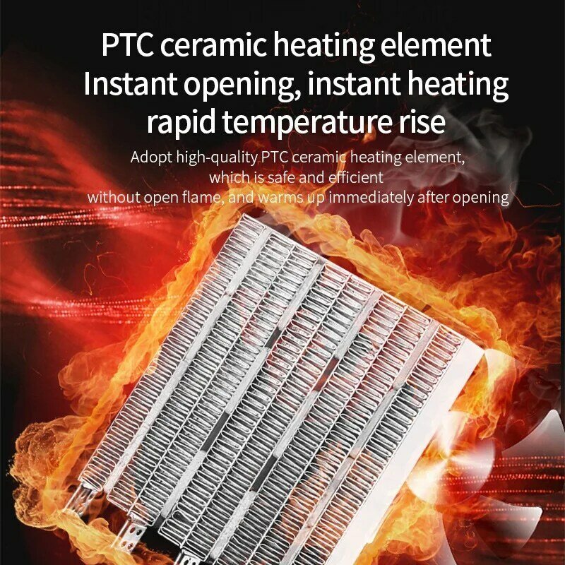 Electric Heater Desktop Mini PTC Heater Fast Heat Silent Heater Portable Household Office Electric Warmer US Plug