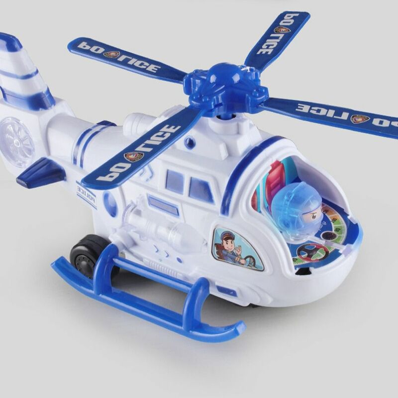 Electronic Components Helicopter Toys With Luminous Light Plastic Flexible Blade Automatic Driving Propeller