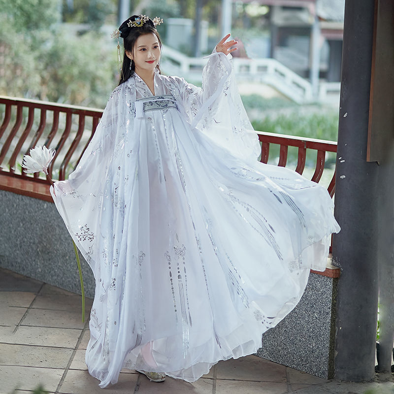 Han suit female student's ancient dress long chest length fairy skirt super fairy original overbearing clothes