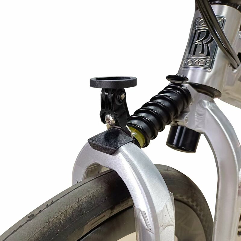 Soporte de cámara de montaje de Faro de ciclismo para BIRDY, horquilla de bicicleta plegable, Gopro, accesorios de bicicleta