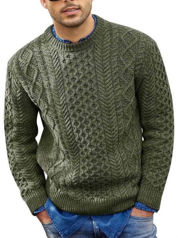 Herren pullover Herbst und Winter neuer Modetrend Pullover lässiger großer Pullover