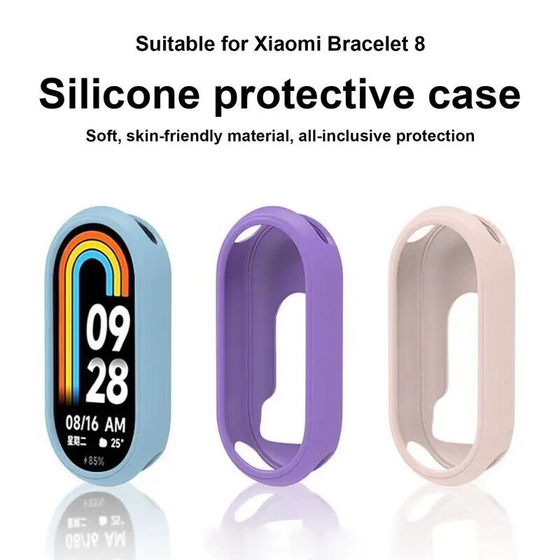 Band Silicone Case Strap Ring Wrist Straps Soft Silicone Cover Case Protective Band Case Wear Resistant Sport Silicone Band