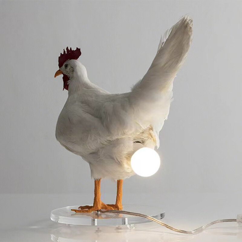 Lampu malam dekoratif hewan simulasi Dekorasi Rumah Paskah lucu lampu malam ayam karnaval pesta