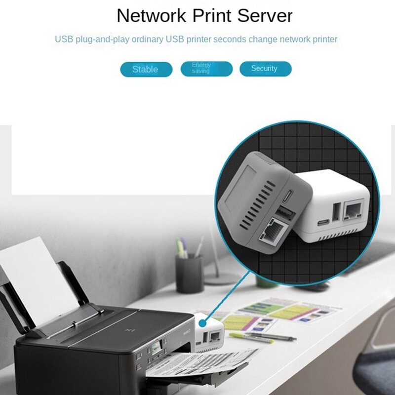 Mini NP330 Network USB 2.0 Print Server