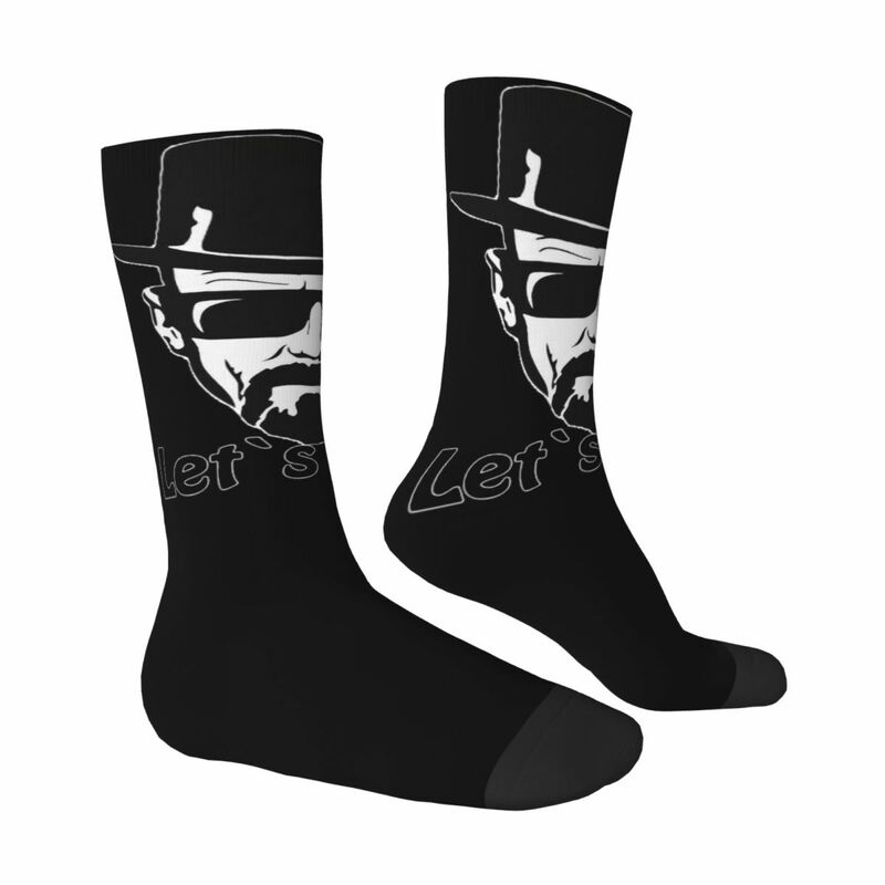 Heisenberg Breaking Bad Socks para homens e mulheres, belas meias de lazer, adequadas para todas as estações, presentes de vestir