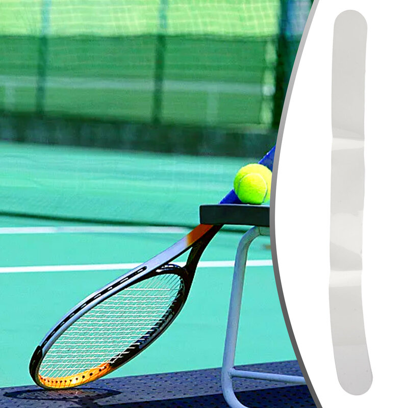 Pegatina para la cabeza de la raqueta, cinta de paleta para reducir la fricción, cinta de protección, reutilizable, transparente, 37x3,5x0,66 cm