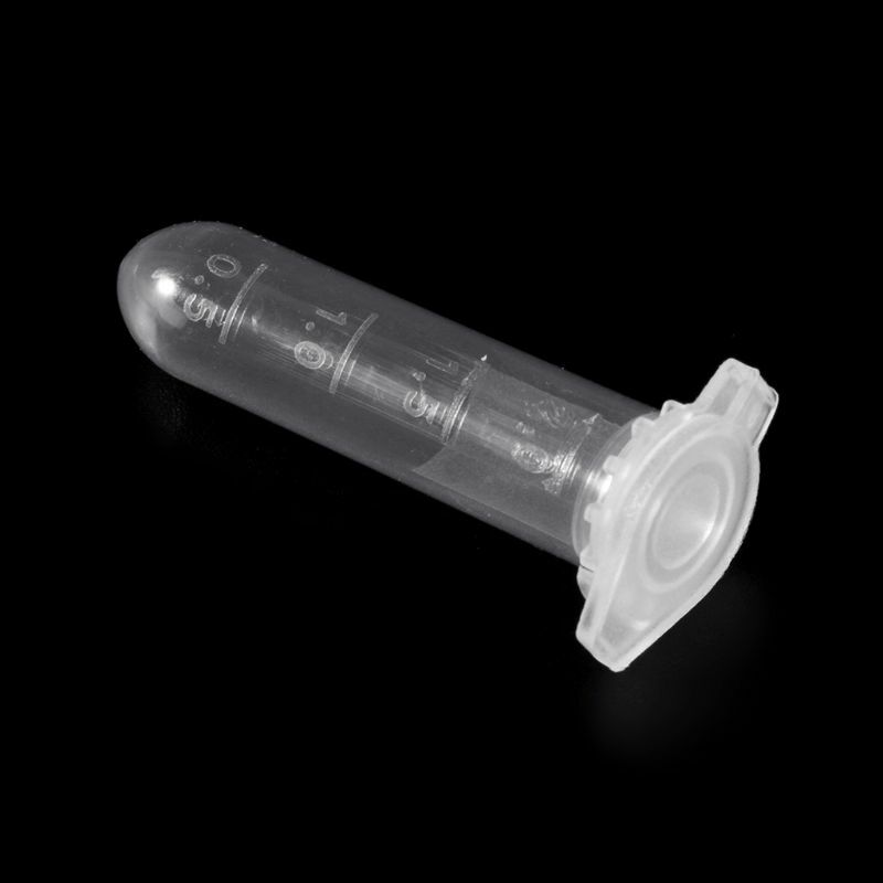 2 Zentrifugenröhrchen Laborfläschchen Testbehälter Schnappdeckel für Schullabore 100 Stück Dropship