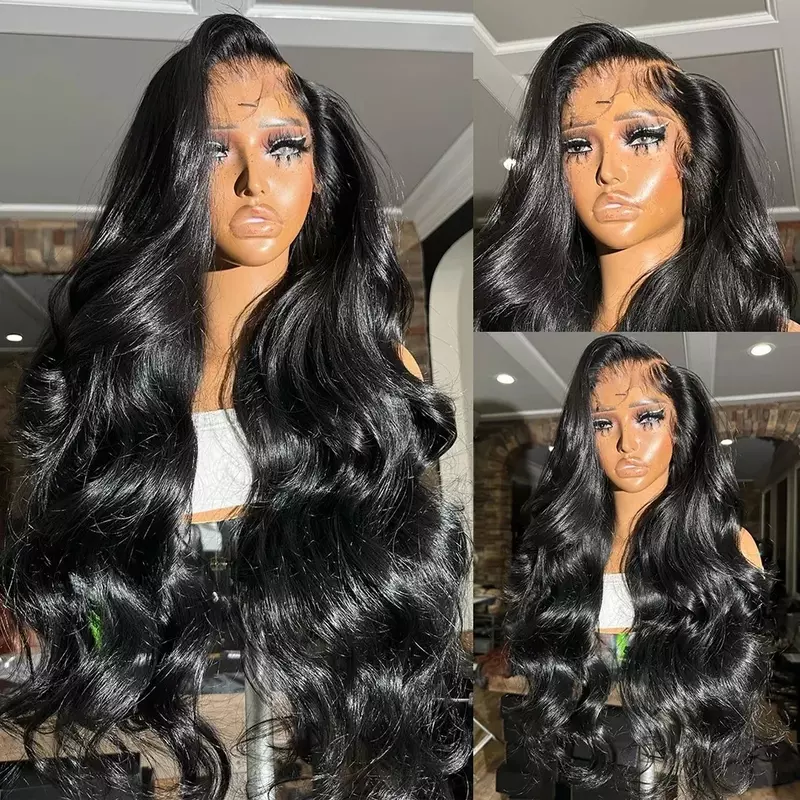 Body Wave Transparent 13x4 13x6  HD Lace Front Wig 4x4 40 Inch Glueless Human Hair Wigs Brazilian Pre Plucked For Black Women