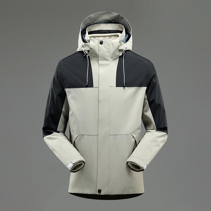 Giacca da alpinismo da uomo personalizzata in pile polare Plus Size giacca invernale sportiva impermeabile giacca da esterno