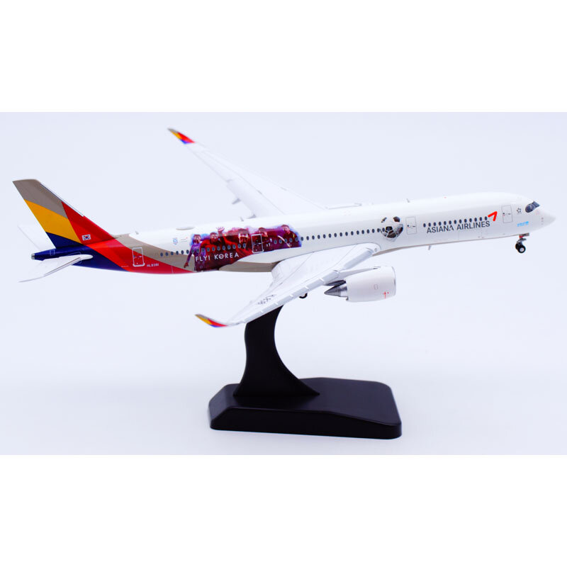 SA4016A Alloy Collectible Plane Gift JC Wings 1:400 Asiana Airlines Airbus A350-900XWB Diecast Aircraft Model HL8381 Flaps Down