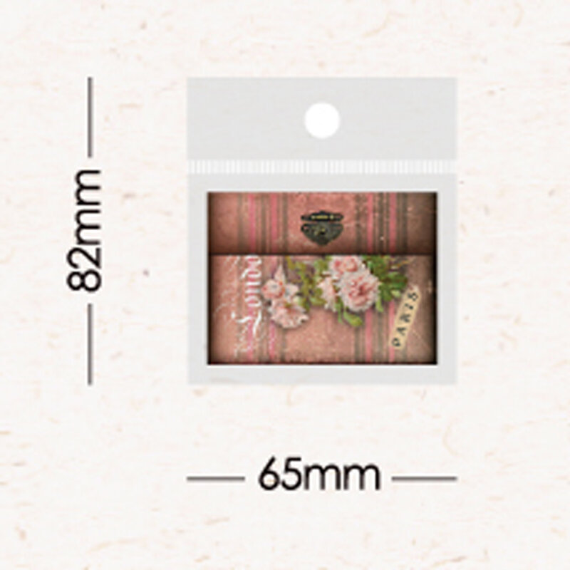 Mr. Paper-Mini livre en papier floral vintage, papier cartonné de collage décoratif, manuel de bricolage créatif, 60 pièces/livre
