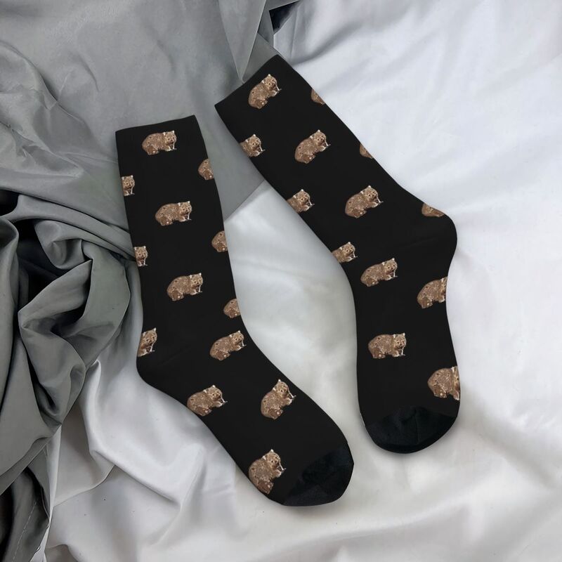 Носки Wombat (Vombatus Ursinus), высококачественные чулки в стиле Харадзюку, всесезонные длинные носки для мужчин и женщин, подарок на день рождения