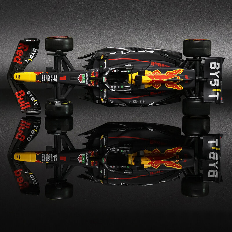 Bburago 1:43 baru 2023 F1 Red Bull Racing RB19 1 # Verstappen 11 # mereka cat spesial Formula Satu paduan Super Model mobil mainan