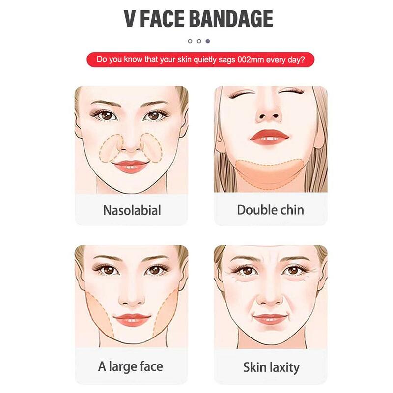 Многоразовая V-образная повязка для лица, формирователь, серый женский утягивающий бандаж для лица, подтягивающий уход за кожей, тонкий двойной пояс, уменьшающий нагрузку Ch B4S2