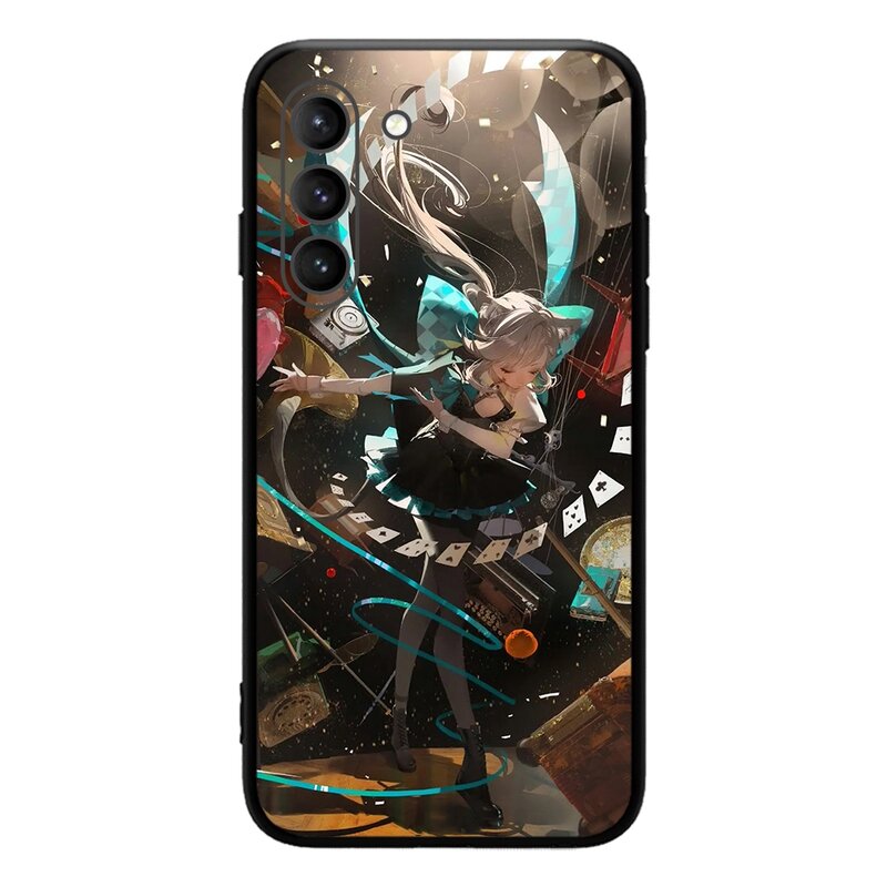 Funda de teléfono con personajes de espada lycra Genshin Impact 4,0 para SAMSUNG Galaxy S23 Ultra S22 + S21 FE S20 A54 Note20Plus A53