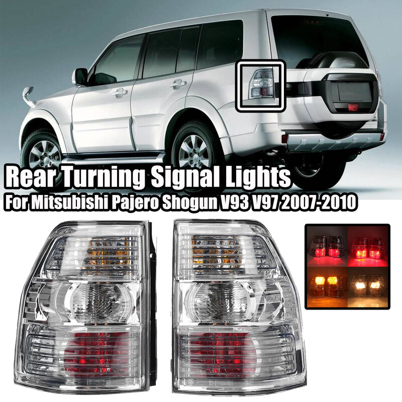Rear Lights with Bulb For Mitsubishi Pajero Shogun V93 V97 2007-2010 Turning Signal Lamp for Montero Warning Clearance Lights