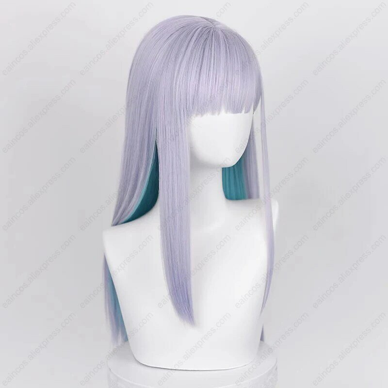 Reina Aharen Cosplay Wig 60cm Long Straight Mixed Color Hair Heat Resistant Party Wigs