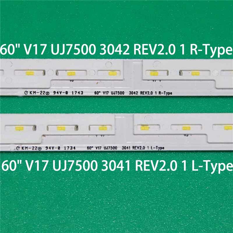 Strip lampu latar LED untuk LG Bars 60UJ7220 60UJ7240 60UJ7250 bar 60 "V17 UJ7500 3041 REV2.0 1 L/tipe-r Type