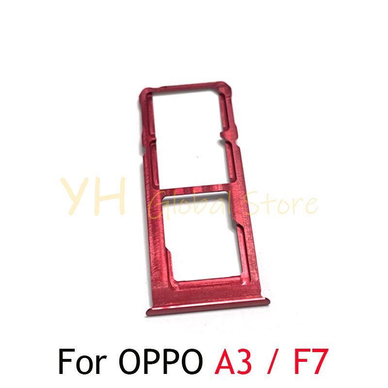 Soporte de bandeja para ranura de tarjeta Sim, piezas de reparación de 5 piezas para OPPO A3 / F7 / A3S / A5S / A5 / A5 2020