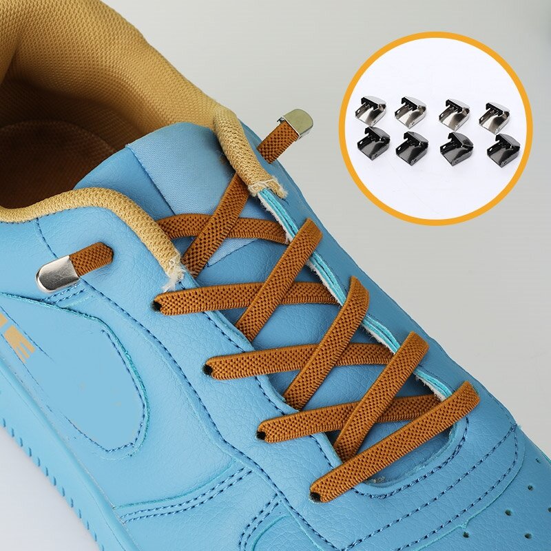 1 para elastyczne buty bez sznurówek sznurowadła płaskie sznurowadła szybkie sznurowadła bezpieczeństwa dla dzieci leniwe sznurowadła akcesoria do obuwia