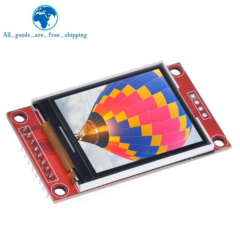 TFT LCD Módulo de Tela para Arduino, SPI Interface, 128x160 Resolução, 16Bit, RGB 4 IO, ST7735, ST7735S Driver, 1.8"