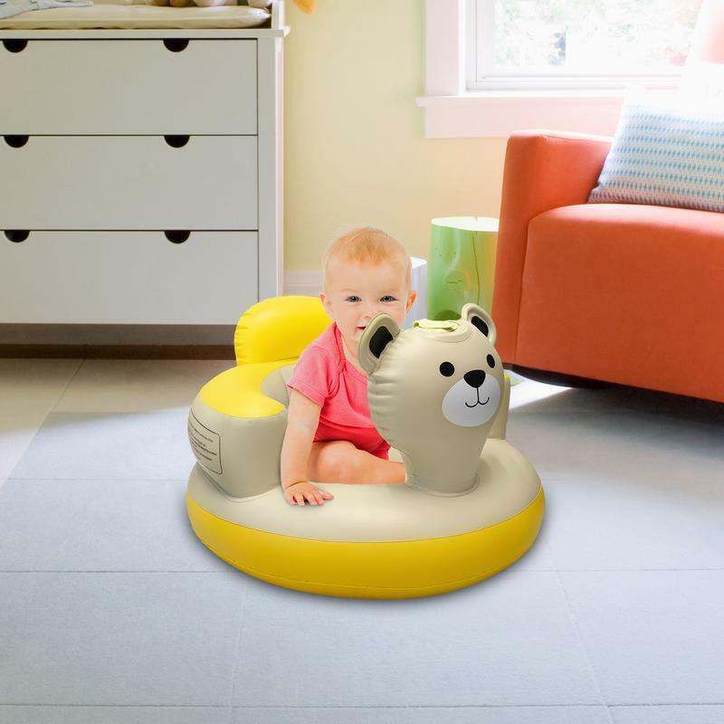 Pukulan Ke atas kursi bayi, lucu beruang pendukung punggung Sofa lantai bayi untuk bayi 6-24 bulan kursi duduk untuk di dalam