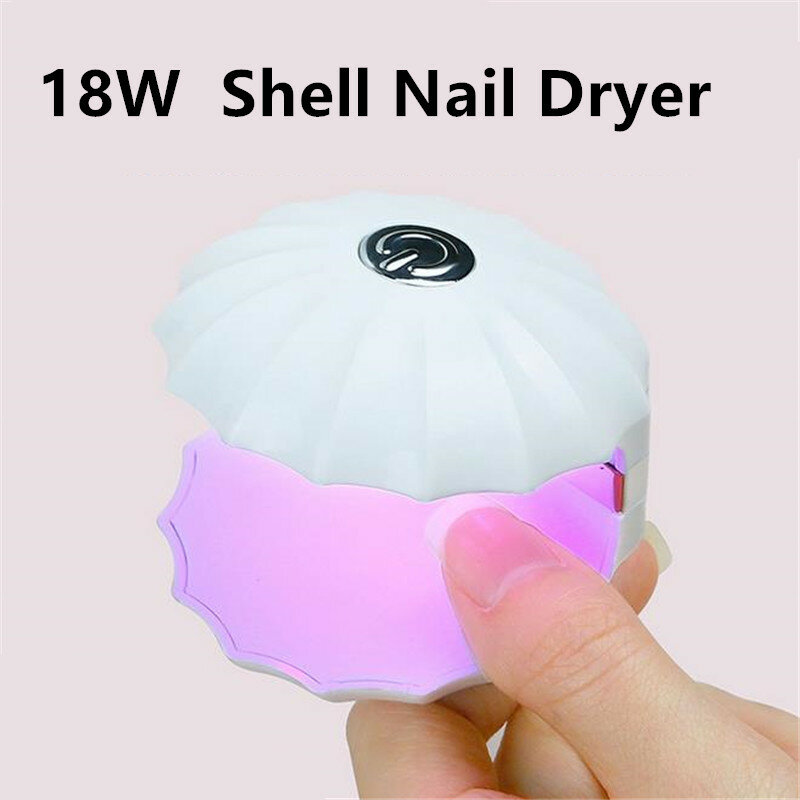 Portable USB Cable 6W 18W Shell LED Nail Dryer UV Curing Lamp For Gel Based Polishes Manicure Pedicure Gel Machine 2