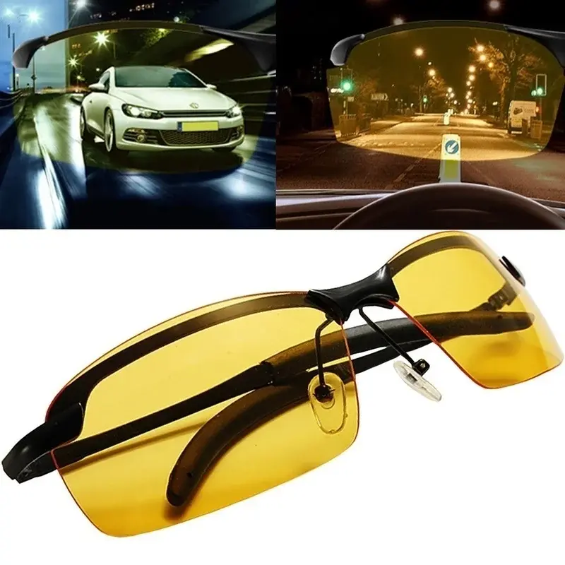 Солнцезащитные очки с защитой от УФ-лучей для мужчин, модные Поляризационные солнечные аксессуары для вождения днём и ночью, для прогулок, для взрослых