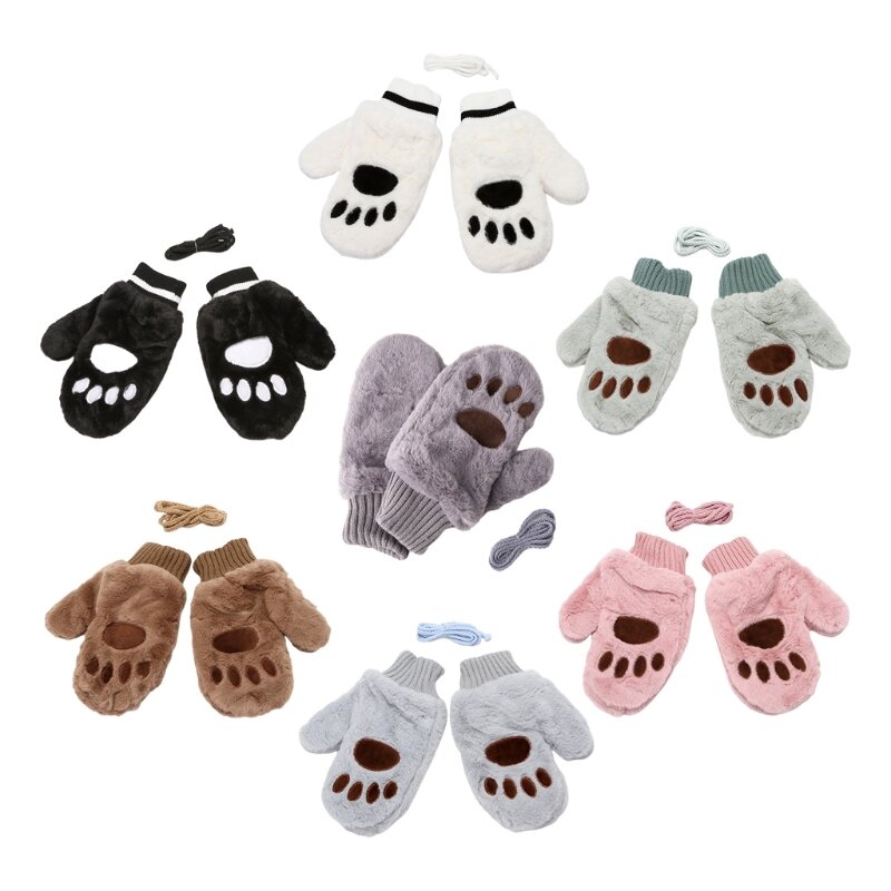New Halloween for Cat Paw Gloves Full Finger Kitten Claw Mittens Cosplay Party Favor