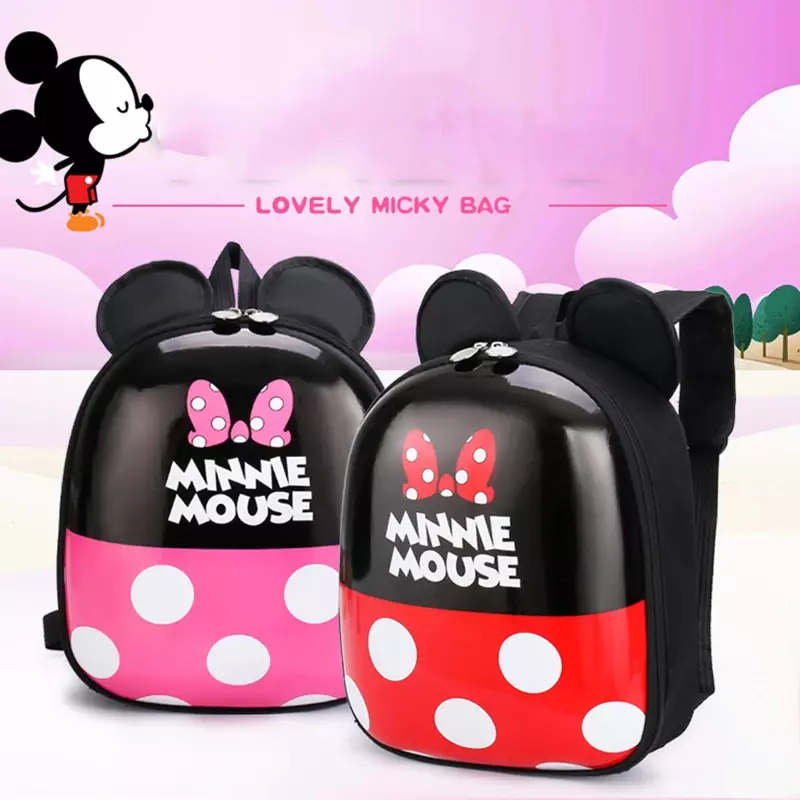 Disney Tas Sekolah Anak-anak untuk Anak Laki-laki Perempuan Indah Mickey Mouse Ransel Bayi TK Minnie Paket Kartun Lucu Baru Arrivel