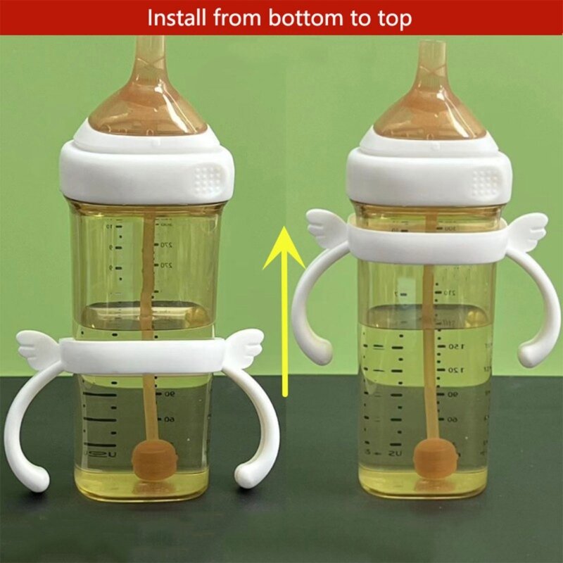 Baby Bottle Handle Square Feeding Bottle Handle BPA Wing Milk Bottle Handle for Wide Neck Bottles DropShipping