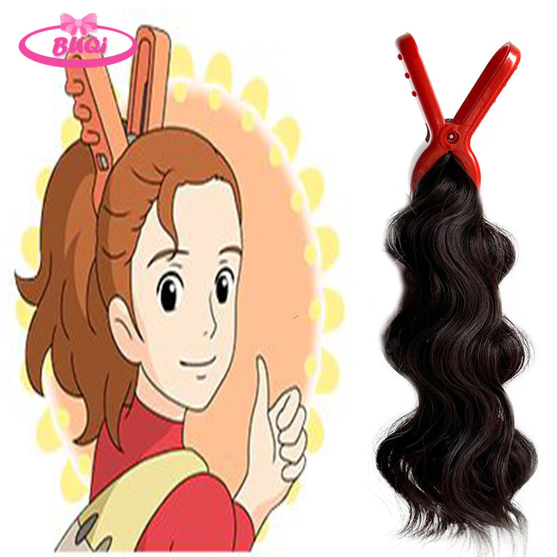 BUQI Kari-gurashi no Arietty Hair Same Hairstyle Claw Clip With Hair Ponytail Yukashita no kobito-tachi Cosplay Włosy Dla Kobiet