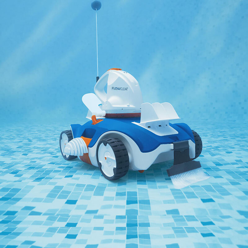58482 Aksesori kolam renang nirkabel pembersih Robot kolam otomatis dengan pembersihan otomatis