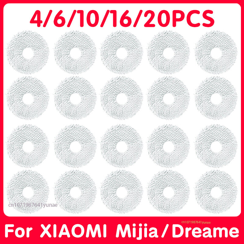 Paño de fregona para Dreame L10s Ultra S10/ S10 Pro/Plus, repuesto para XIAOMl Mijia Omni 1s Mop 1S B101CN B116 Plus, repuestos para trapos