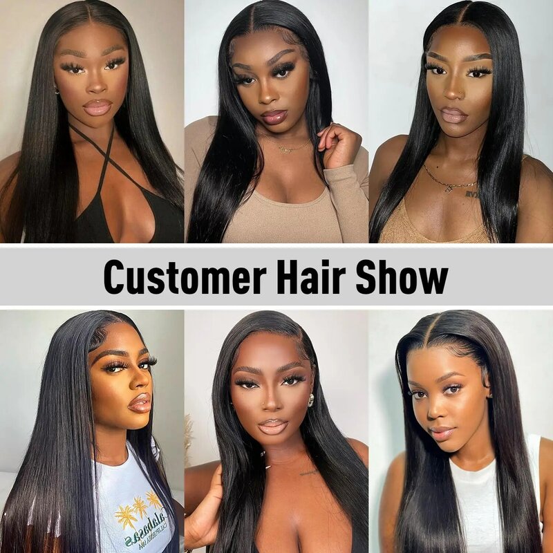 Transparent 13x4 13x6 Lace Front Human Hair Wigs Straight Lace Frontal For Women Pre Plucked 4x4 Glueless Closure Wig