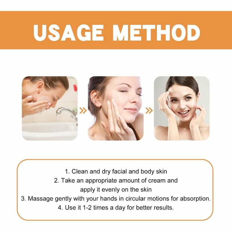Crema antienvejecimiento para la piel, crema hidratante antiarrugas, nutritiva, reafirmante, blanqueadora, 1 unidad