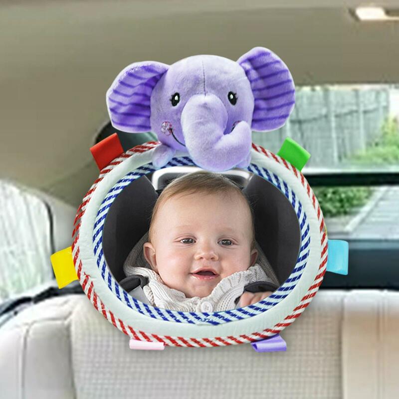 Espelho do banco traseiro do carro ajustável, bonito espelho para criança, bebê