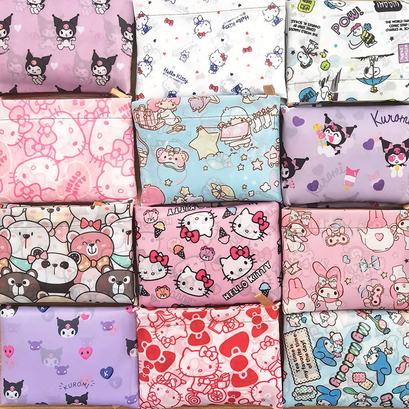 Sanrio Hello Kitty Portable Foldable Tote Bag Waterproof Shopping Baglarge Reusable Environmentally Friendly Shopping Bag