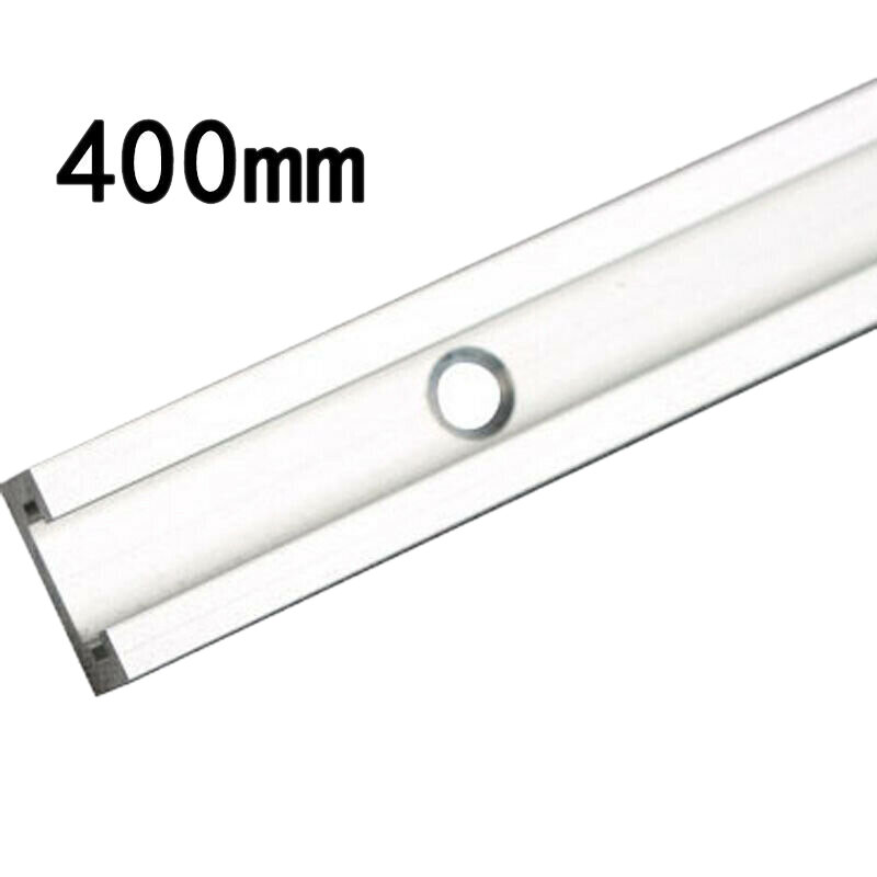 Cursore per barra in alluminio T-Tracks dispositivo per maschere con scanalatura a T per asta per sega da tavolo (400Mm)