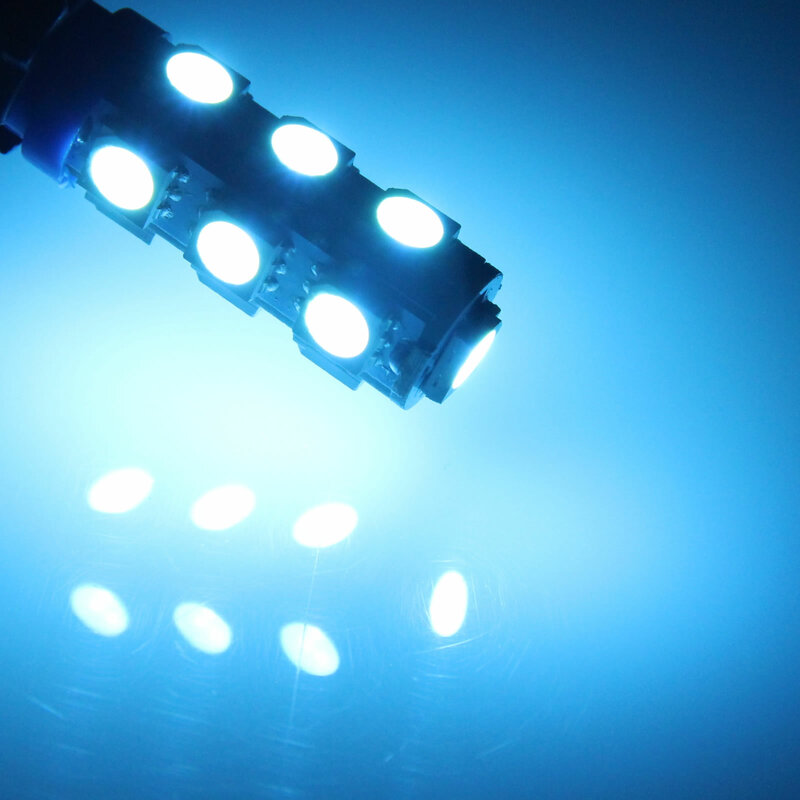 1 х ледяная синяя автомобильная лампа T10 W5W с клиновидным освещением, парковочная лампа, 13 излучателей, 5050 SMD светодиодный 159 161 168 2521 A012
