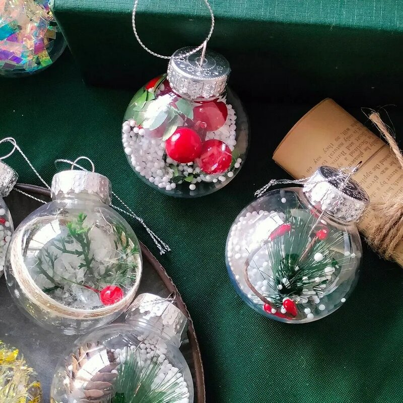 1 pz palla di natale albero di natale ornamento casa natale ciondolo appeso capodanno decorazione festa regalo Navidad