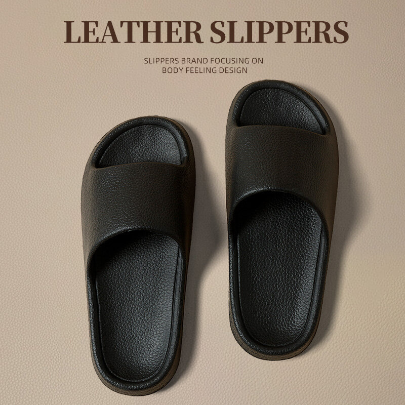 Fashion new men's and women's slippers soft sole comfortable non-slip flip-flops EVA bathroom sandals outdoor couple shoes