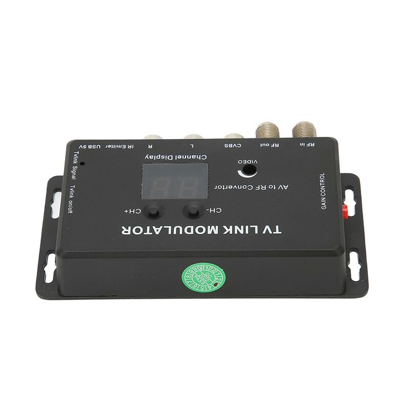 Mini modulador de TV HD, convertidor AV a RF, amplificador de RF, formatos PAL NTSC