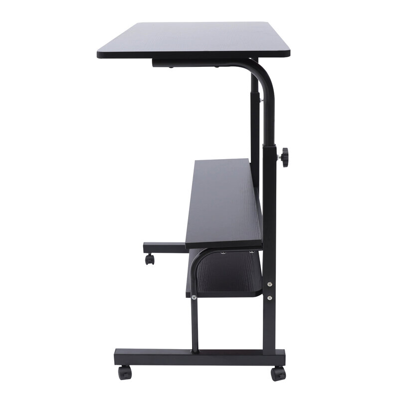 Mesa lateral móvil para ordenador portátil, bandeja ajustable para sofá, mesa de cama lateral, escritorio portátil con ruedas para estudiantes, Des