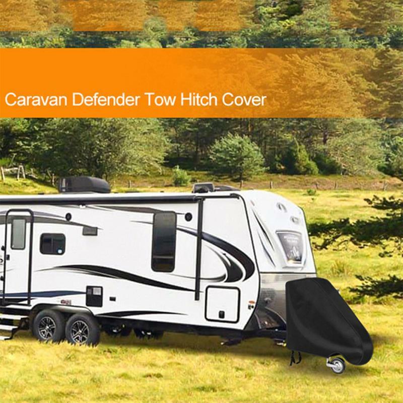 Universal Caravan Hitch Cover Waterproof Dustproof Trailer Tow Coupling Cover Jack Protective Cover For RV Caravans Trailer