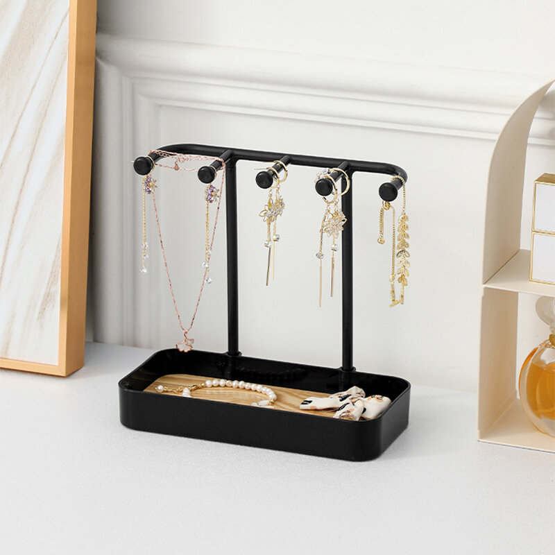 Modeschmuck Veranstalter Display für Ohrringe Halsketten Schmuck Lager regal mit Holz basis Armband hängen Halter